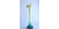 Jack in the Pulpit Pate de Verre Art Glass Vase