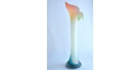 Jack in the Pulpit Pate de Verre Art Glass Vase