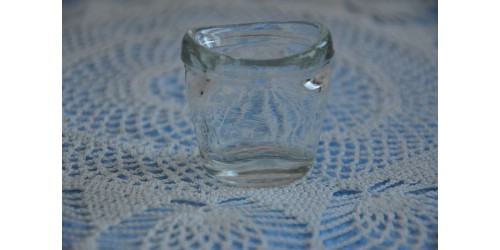 Vintage Clear Glass No-Stem Eye Bath Cup